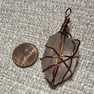 Wire Wrapped Quartz Pendant